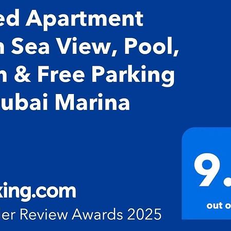 1 Bed Apartment With Sea View, Pool, Gym & Free Parking In Dubai Marina מראה חיצוני תמונה